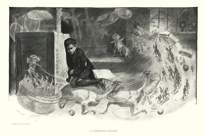 Une fantaisie de Noël - Charles Dana Gibson