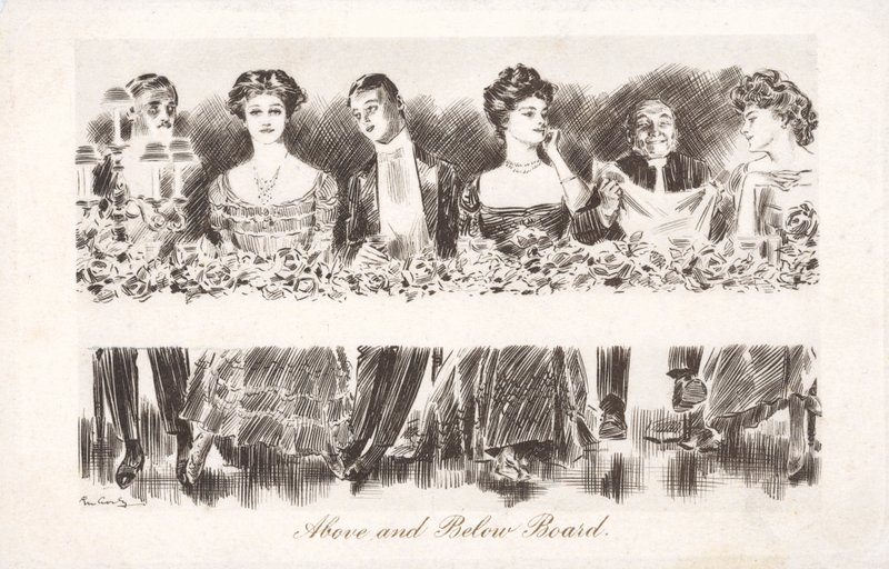 Au-dessus et en dessous du tableau - Charles Dana Gibson