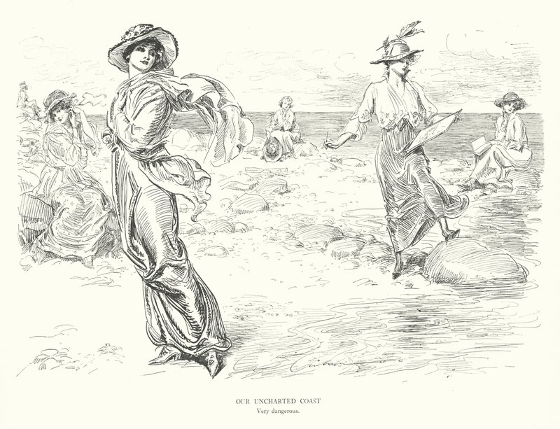 Notre côte inexplorée, très dangereuse - Charles Dana Gibson