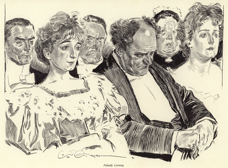 Écoute patiente - Charles Dana Gibson