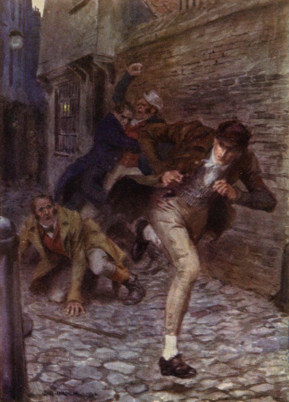 Illustration pour The Amateur Gentleman de Jeffery Farnol - Charles Edmund (after) Brock