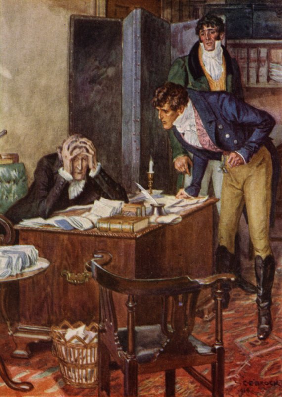 Illustration pour The Amateur Gentleman de Jeffery Farnol - Charles Edmund (after) Brock