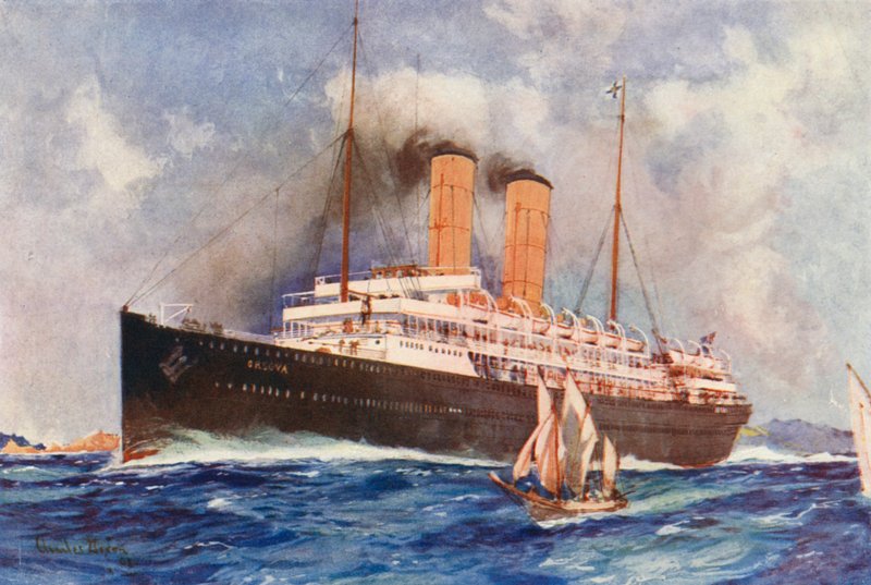 Paquebot Orient SS Orsova - Charles Edmund (after) Brock