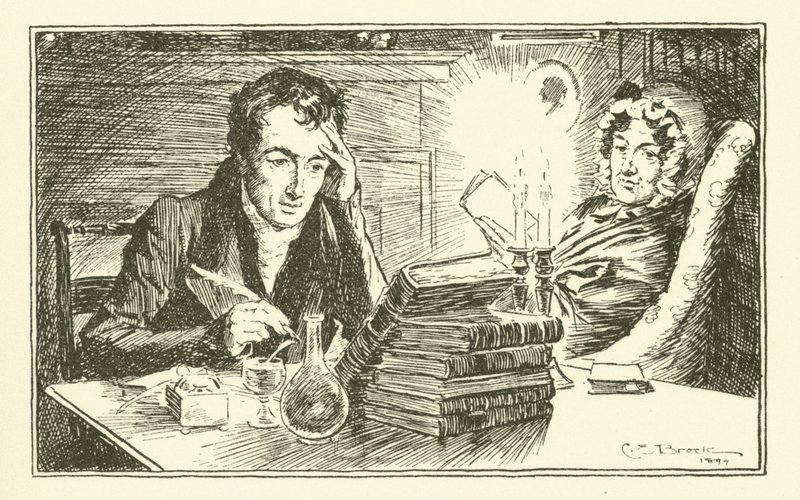 Charles Lamb, avec sa sœur, Mary - Charles Edmund Brock