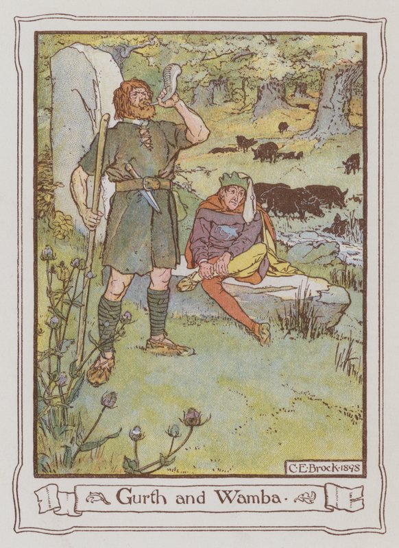 Illustration pour Ivanhoe par Sir Walter Scott - Charles Edmund Brock