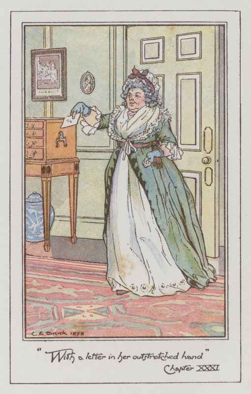 Illustration pour Sense and Sensibility de Jane Austen - Charles Edmund Brock
