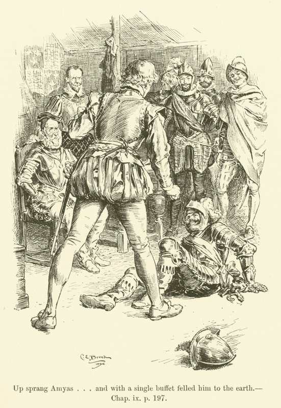 Illustration pour Westward Ho! de Charles Kingsley - Charles Edmund Brock