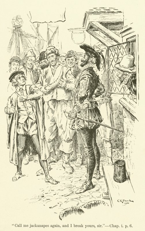 Illustration pour « Westward Ho! » de Charles Kingsley (gravure) - Charles Edmund Brock