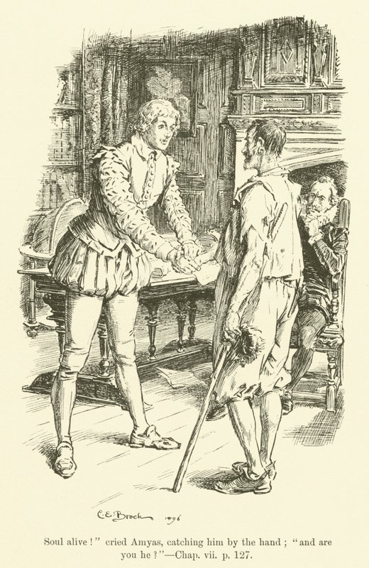Illustration pour Westward Ho! de Charles Kingsley (gravure) - Charles Edmund Brock