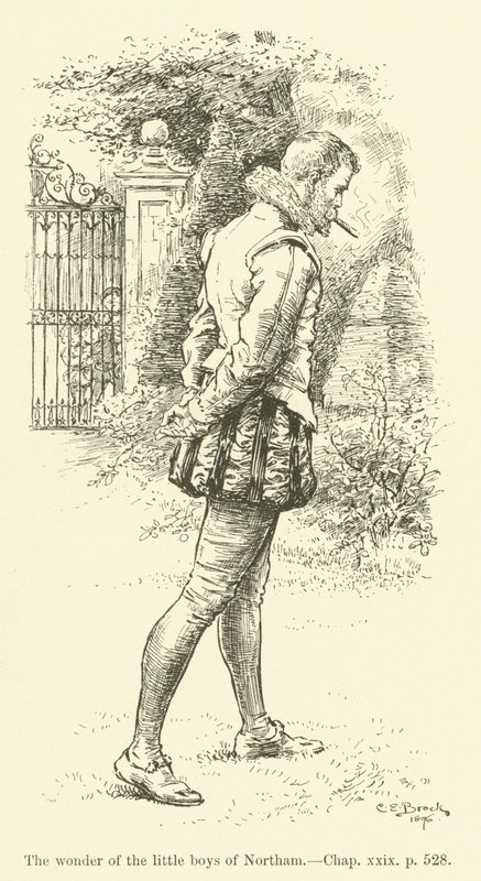 Illustration pour Westward Ho! de Charles Kingsley (gravure) - Charles Edmund Brock