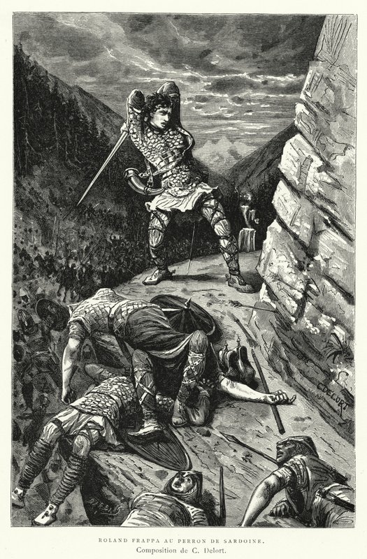 Roland Frappa au Perron de Sardoine (gravure) - Charles Edouard Delort