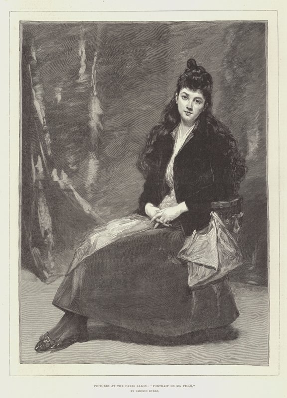 Images au Salon de Paris, Portrait de ma fille - Charles Emile Auguste Carolus Duran