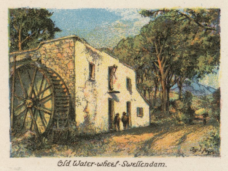 Afrique du Sud : Ancienne roue à eau, Swellendam - Charles Ernest Peers