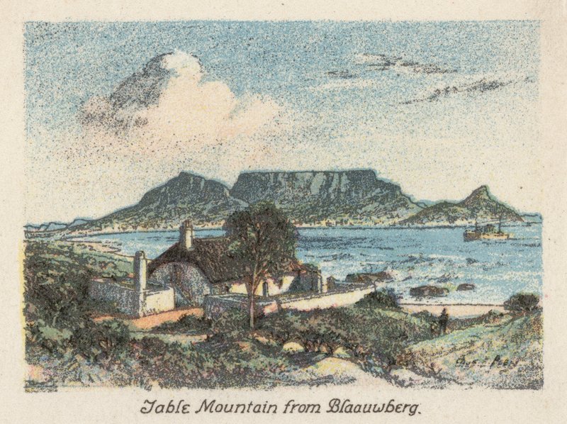 Afrique du Sud : Table Mountain depuis Blaauwberg - Charles Ernest Peers
