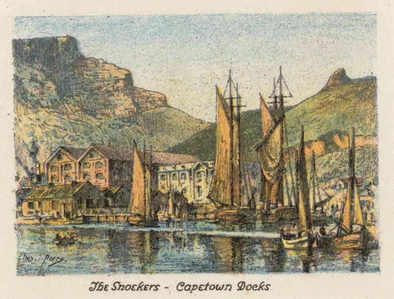 Afrique du Sud : Les Snoekers, quais du Cap - Charles Ernest Peers