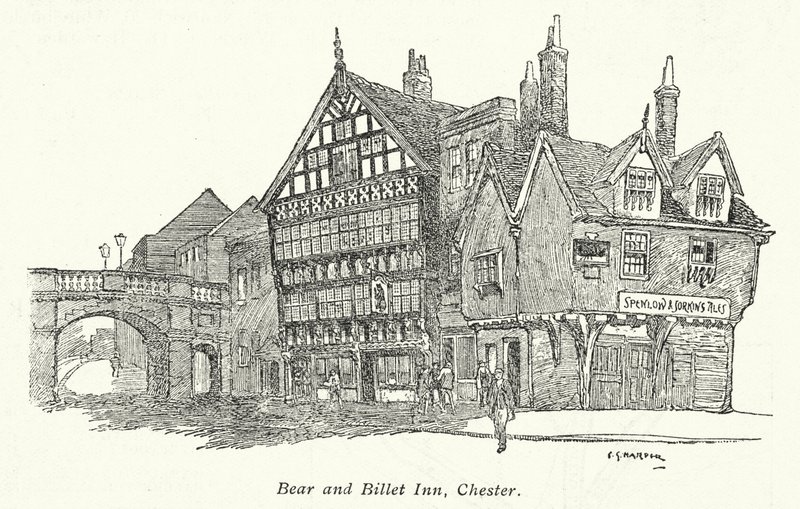 Bear and Billet Inn, Chester - Charles George Harper