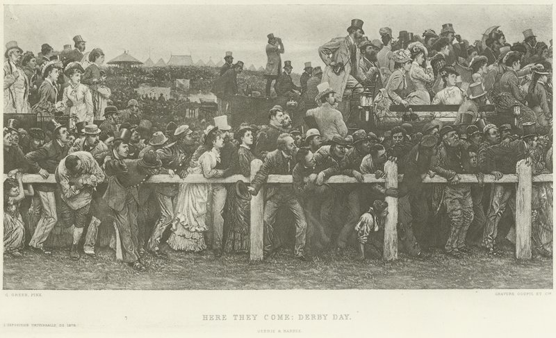 Les voilà : Jour de Derby (gravure) - Charles Green