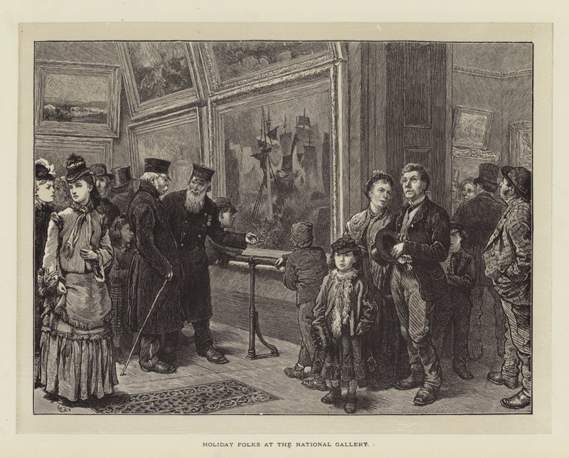 Les Gens en Vacances à la National Gallery - Charles Green