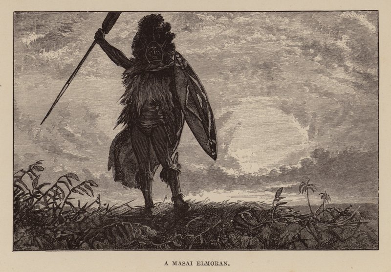 Illustration pour Allan Quatermain par H. Rider Haggard (gravure) - Charles Henry Malcolm Kerr