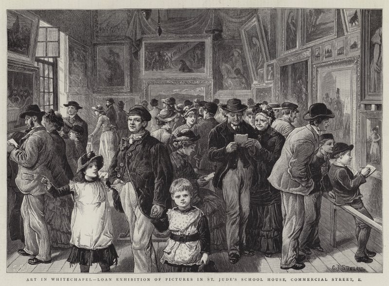 Art à Whitechapel, exposition de prêt de tableaux à l