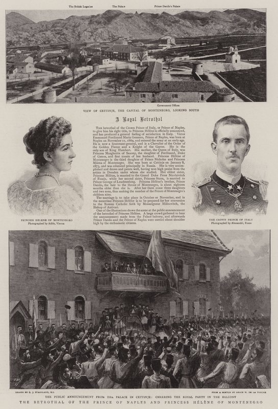 Les fiançailles du Prince de Naples et de la Princesse Hélène de Monténégro - Charles J. Staniland