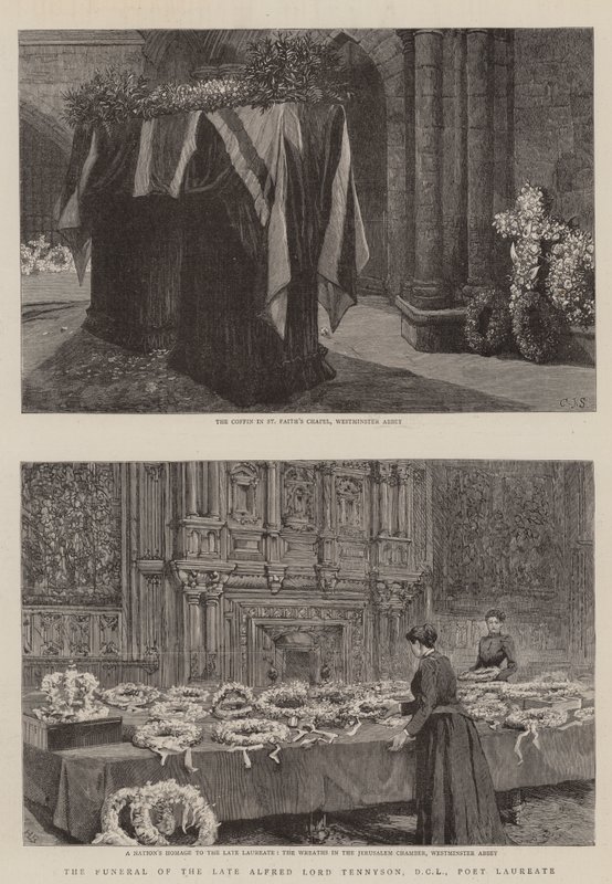 Les funérailles du défunt Alfred Lord Tennyson, DCL, poète lauréat - Charles J. Staniland