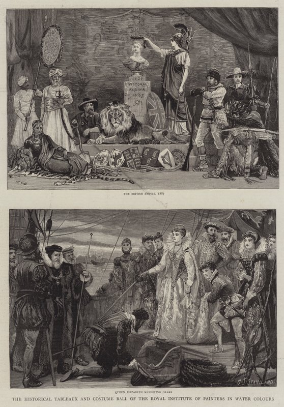 Les tableaux historiques et le bal costumé de l