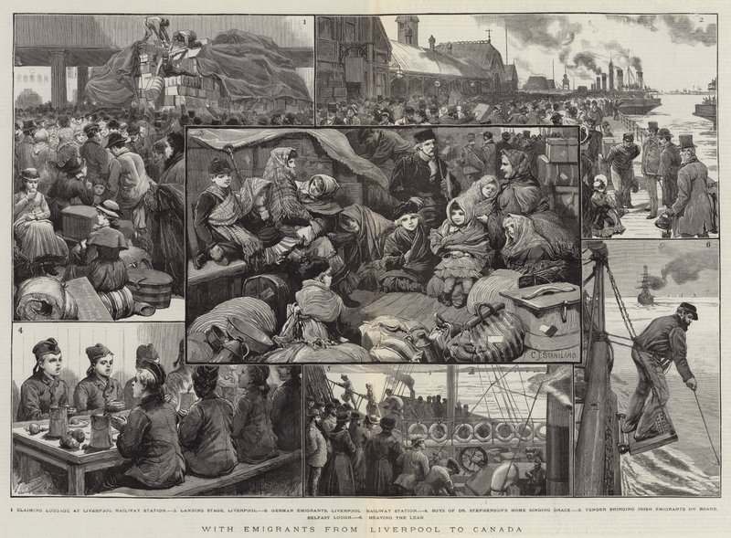 Avec des émigrants de Liverpool au Canada - Charles J. Staniland