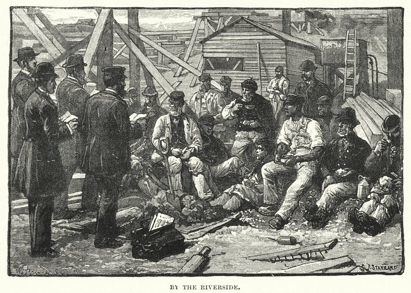 Au bord de la rivière - after Charles J. Staniland