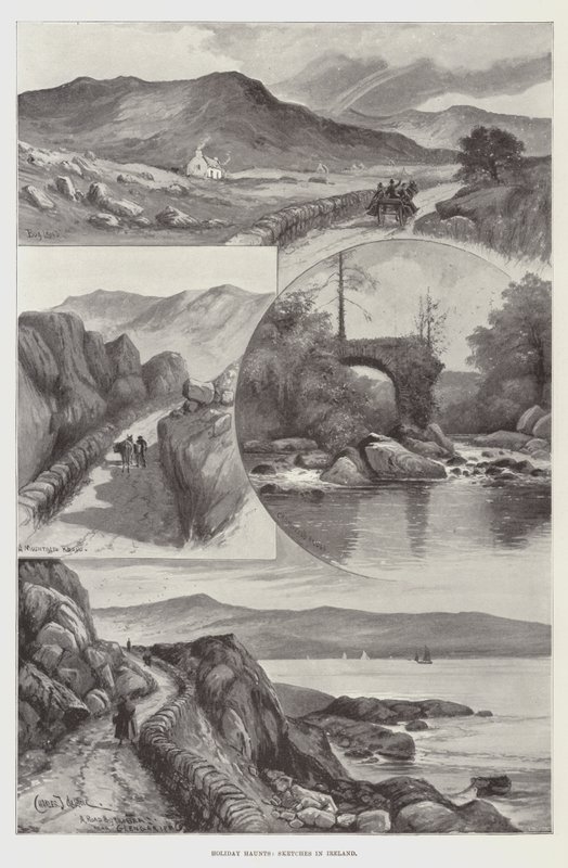 Lieux de vacances, croquis en Irlande - Charles John de Lacy