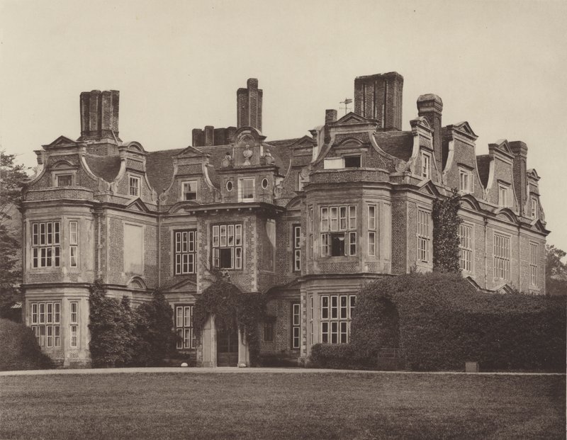 Swateley Hall, Uxbridge, la façade d