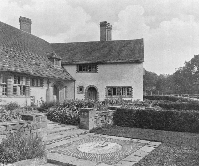 La cour du jardin depuis l