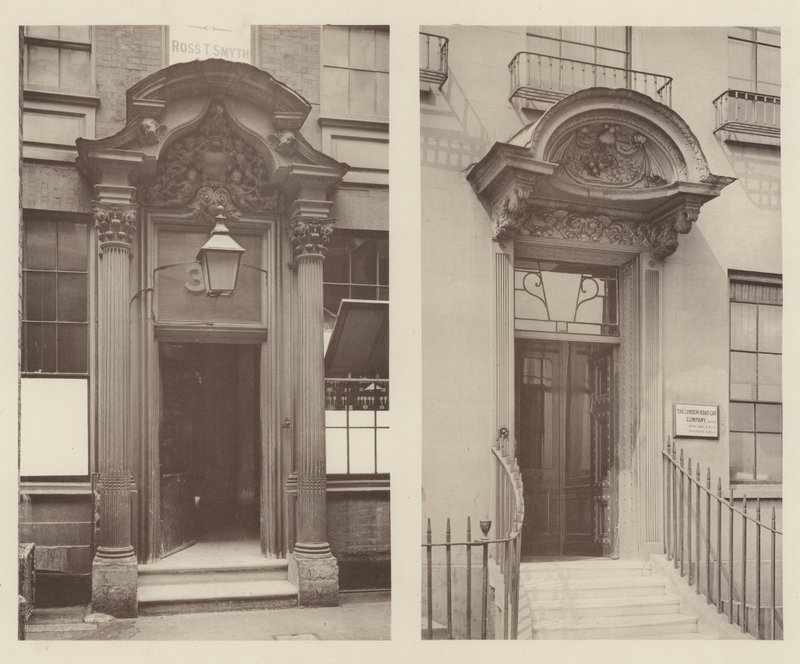 Deux portes londoniennes, Mark Lane, centre-est, Grosvenor Road, sud-ouest - Charles Latham