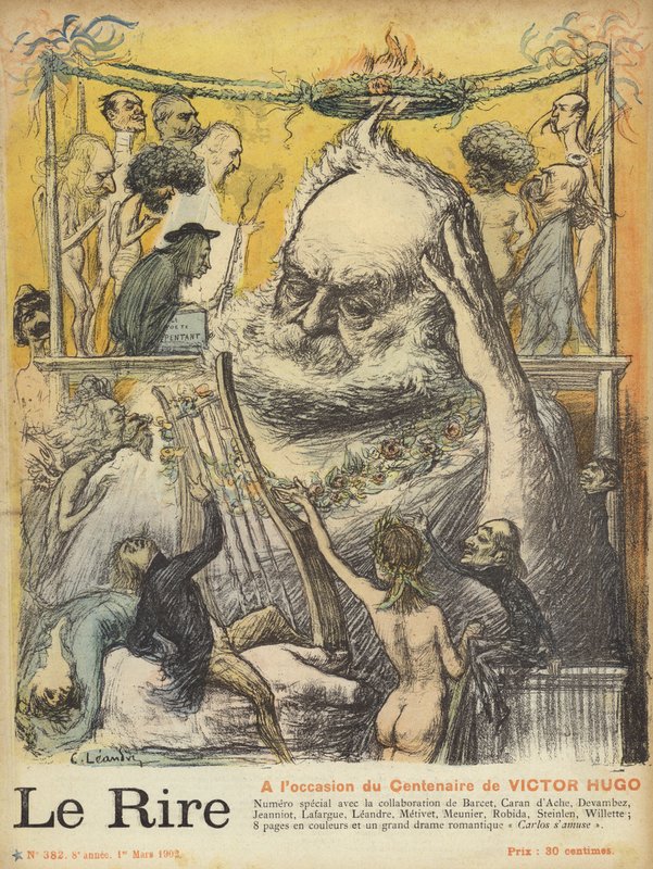 Centenaire de la naissance de Victor Hugo, illustration pour Le Rire - Charles Leandre