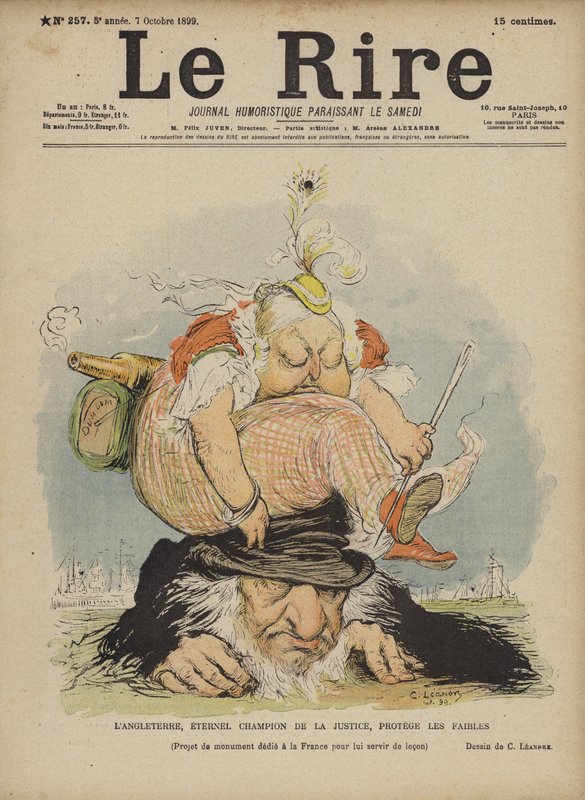 Reine Victoria, Illustration pour Le Rire - Charles Leandre
