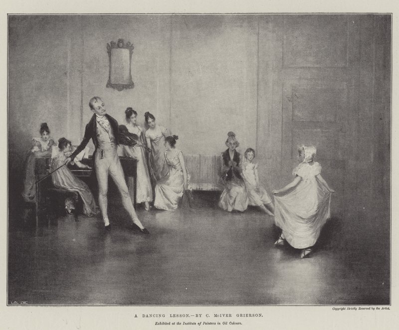 Une leçon de danse - Charles MacIvor or MacIver Grierson