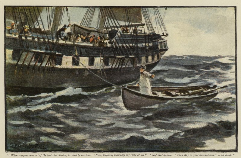 Illustration pour La Réhabilitation de la Vigia, par Morley Roberts - Charles Napier Hemy