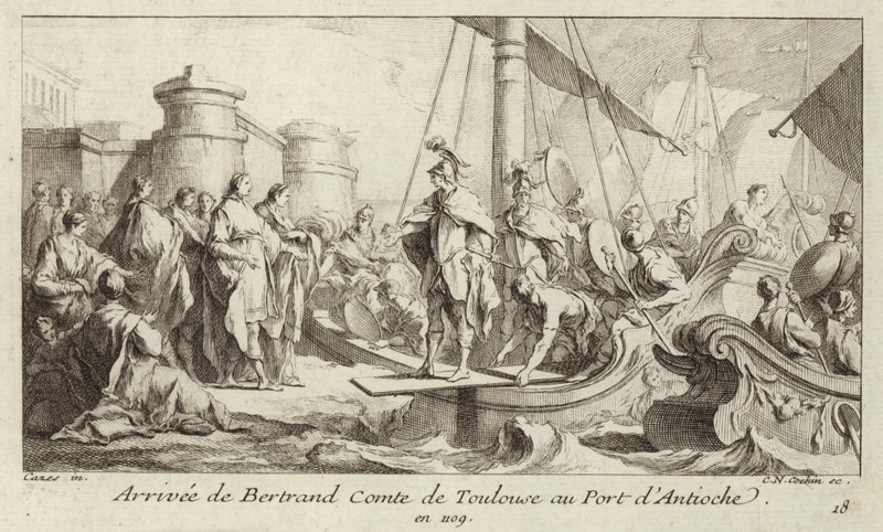 Arrivée de Bertrand, comte de Toulouse, au port d