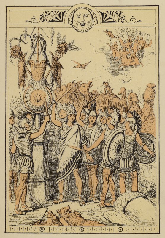 Histoires de Lucien : Le peuple de la Lune surpris par les centaures des nuages - Charles Oliver Murray