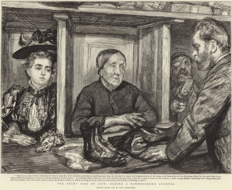 Derrière le comptoir d