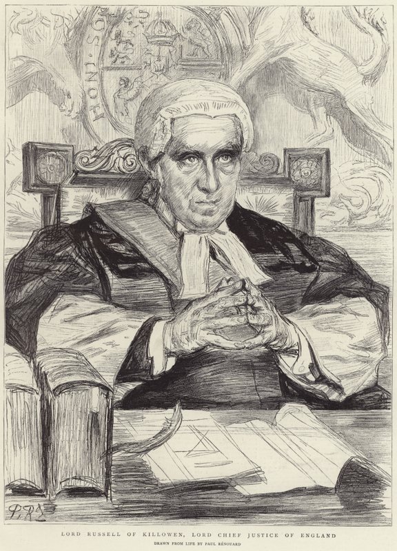 Lord Russell de Killowen (lithographie) - Charles Paul (after) Renouard