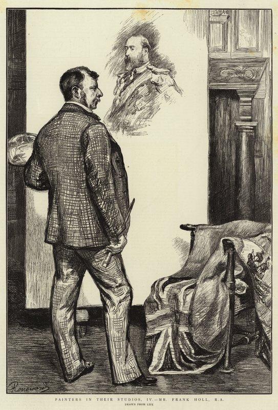 Peintres dans leurs ateliers, IV, M. Frank Holl, RA - Charles Paul Renouard