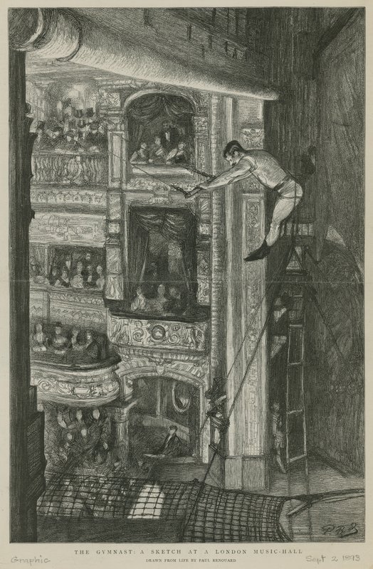 Le Gymnaste : une esquisse dans un Music Hall de Londres - Charles Paul Renouard