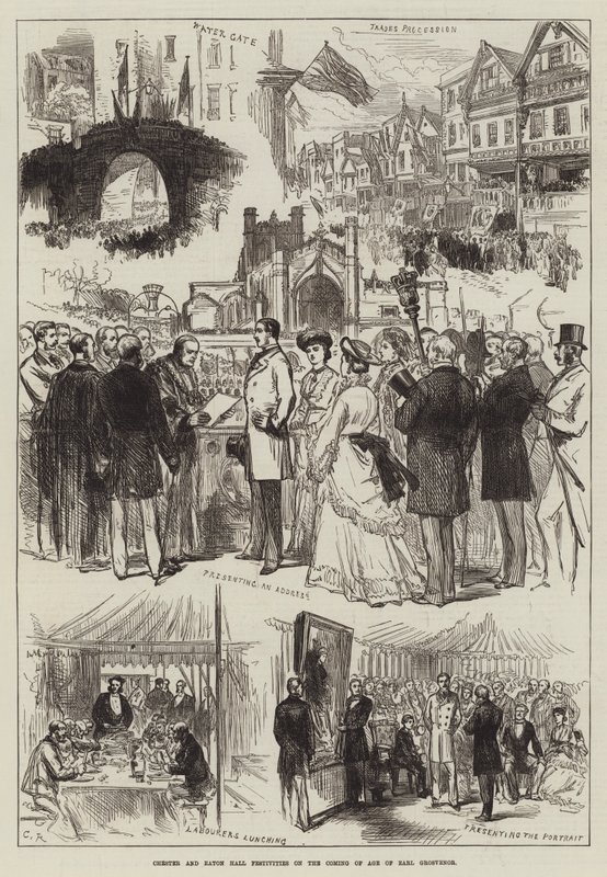 Festivités à Chester et Eton Hall pour la majorité du comte Grosvenor - Sir John Charles Robinson