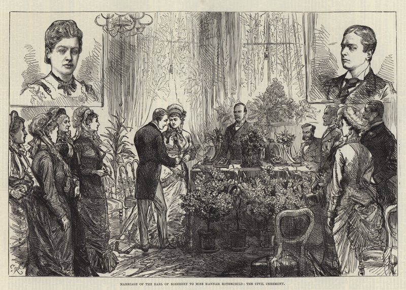 Mariage du Comte de Rosebery avec Mlle Hannah Rothschild, la cérémonie civile - Sir John Charles Robinson