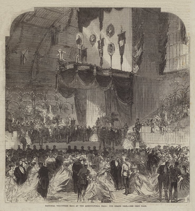 Bal des Volontaires Nationaux au Agricultural Hall, le Grand Dais - Sir John Charles Robinson