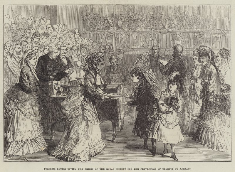 La princesse Louise remettant les prix de la Société royale pour la prévention de la cruauté envers les animaux - Sir John Charles Robinson