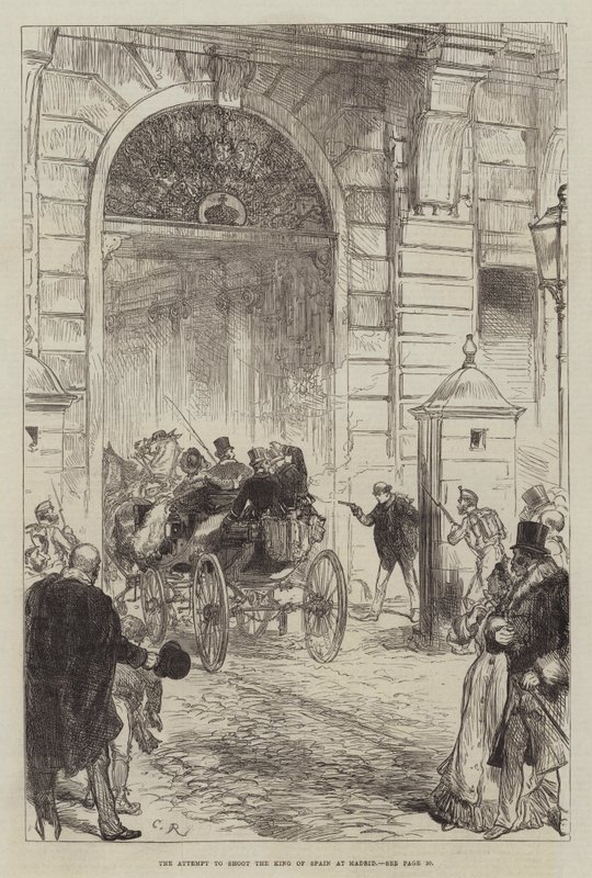 La tentative de tirer sur le roi d