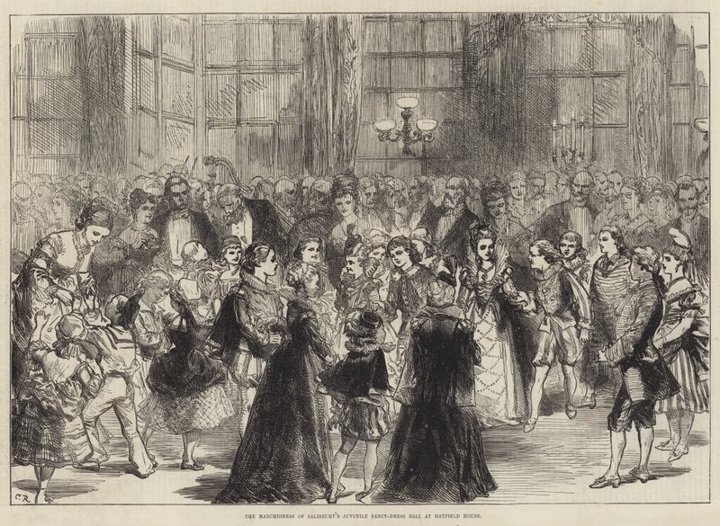 Le Bal costumé des enfants de la Marquise de Salisbury à Hatfield House - Sir John Charles Robinson
