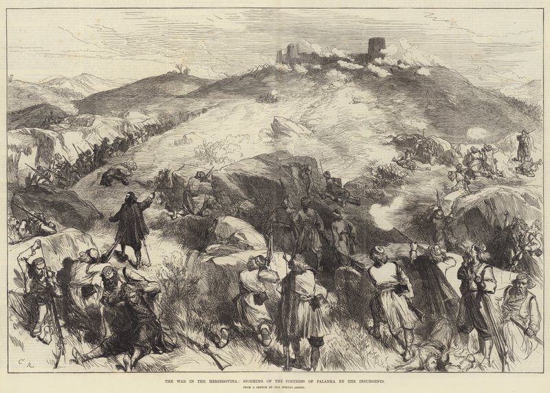 La guerre en Herzégovine, prise d